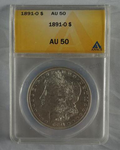 Appraisal: Key Date Silver Dollar - Graded by ANACS in excellent