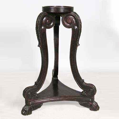 Appraisal: An Anglo Indian Regency Rosewood Round Tripod Pedestal circa having