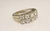 Appraisal: LADY'S RING - Ten diamond melees ct tw with GIA