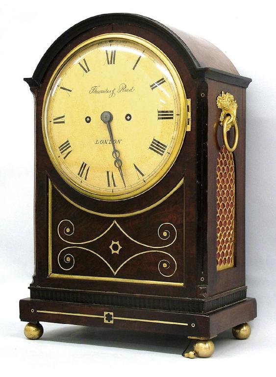 Appraisal: Good English mahogany double fusee bracket clock the movement signed