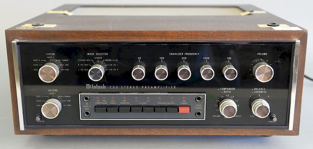 Appraisal: McIntosh C stereo preamplifier Provenance From an estate in Lloyd