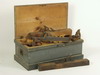 Appraisal: TOOL BOX - th C gray painted pine carpenter's tool