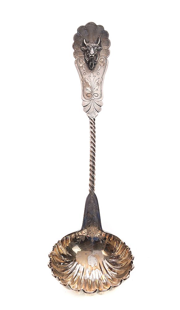 Appraisal: - Schohay Ludwig Coin Silver Ladle Measures tall wide Good