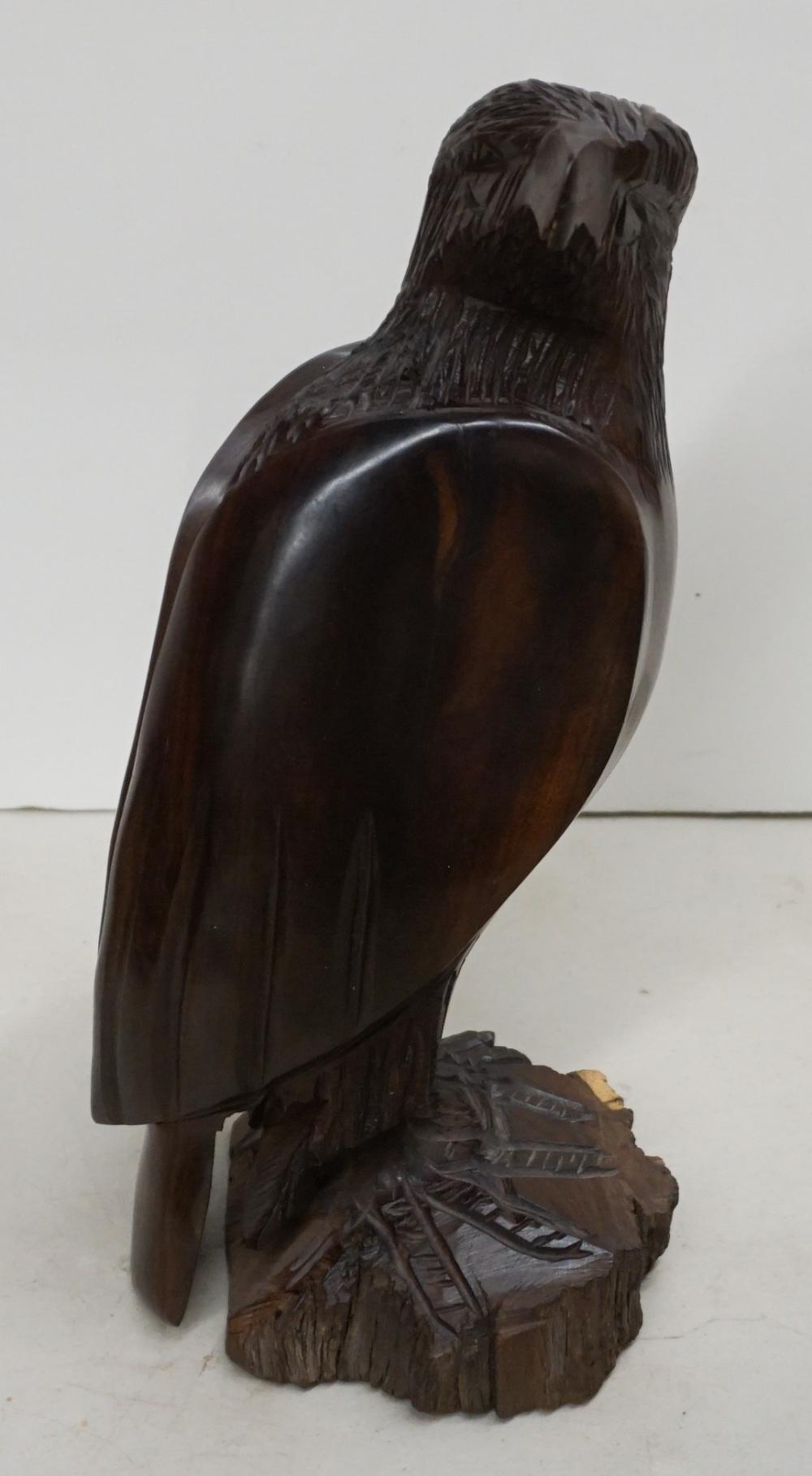 Appraisal: Carved Wood Figure of Eagle H in cm