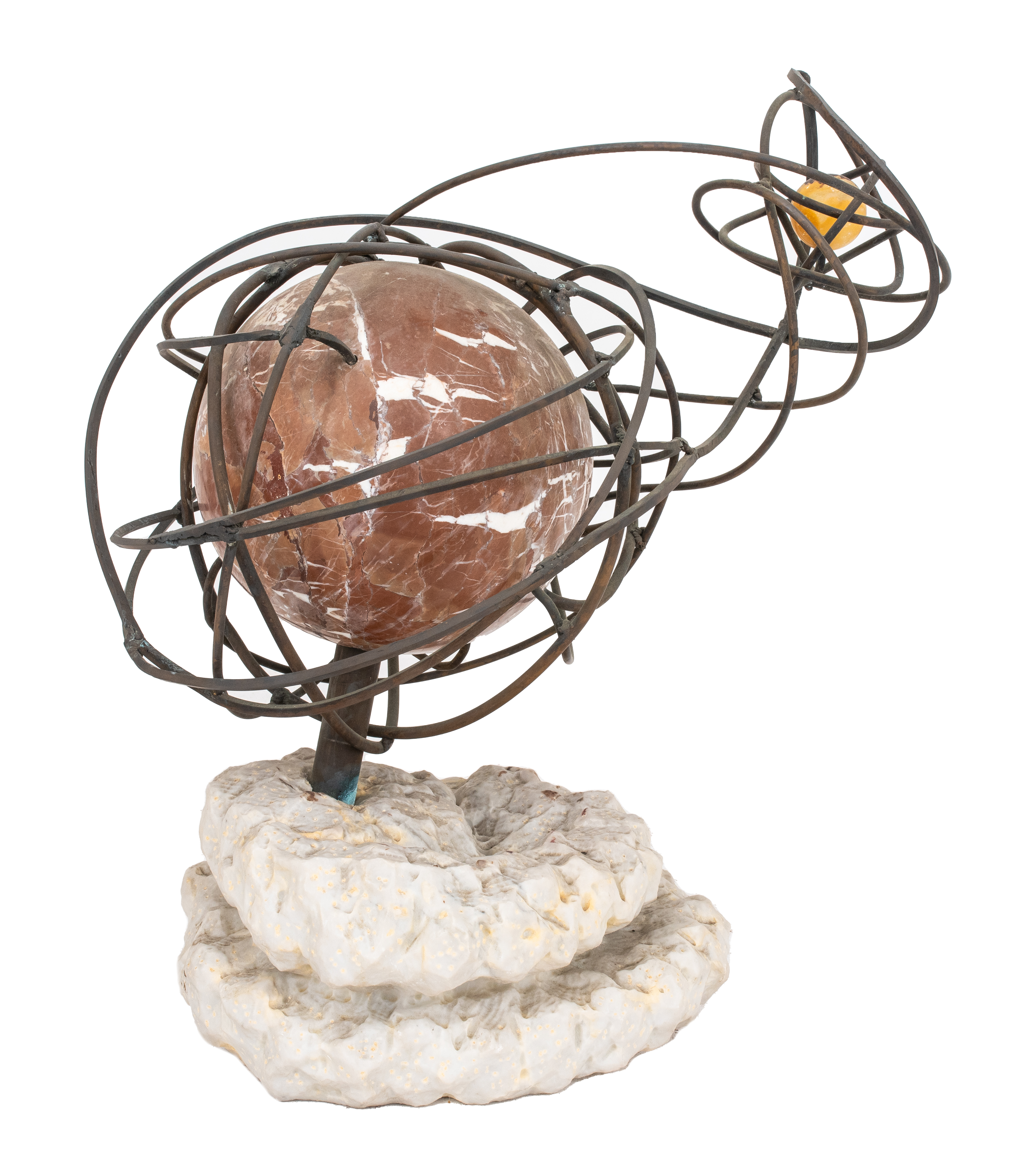 Appraisal: ARMILLARY SPHERE MODERN ABSTRACT SCULPTURE Armillary Sphere modern abstract sculpture