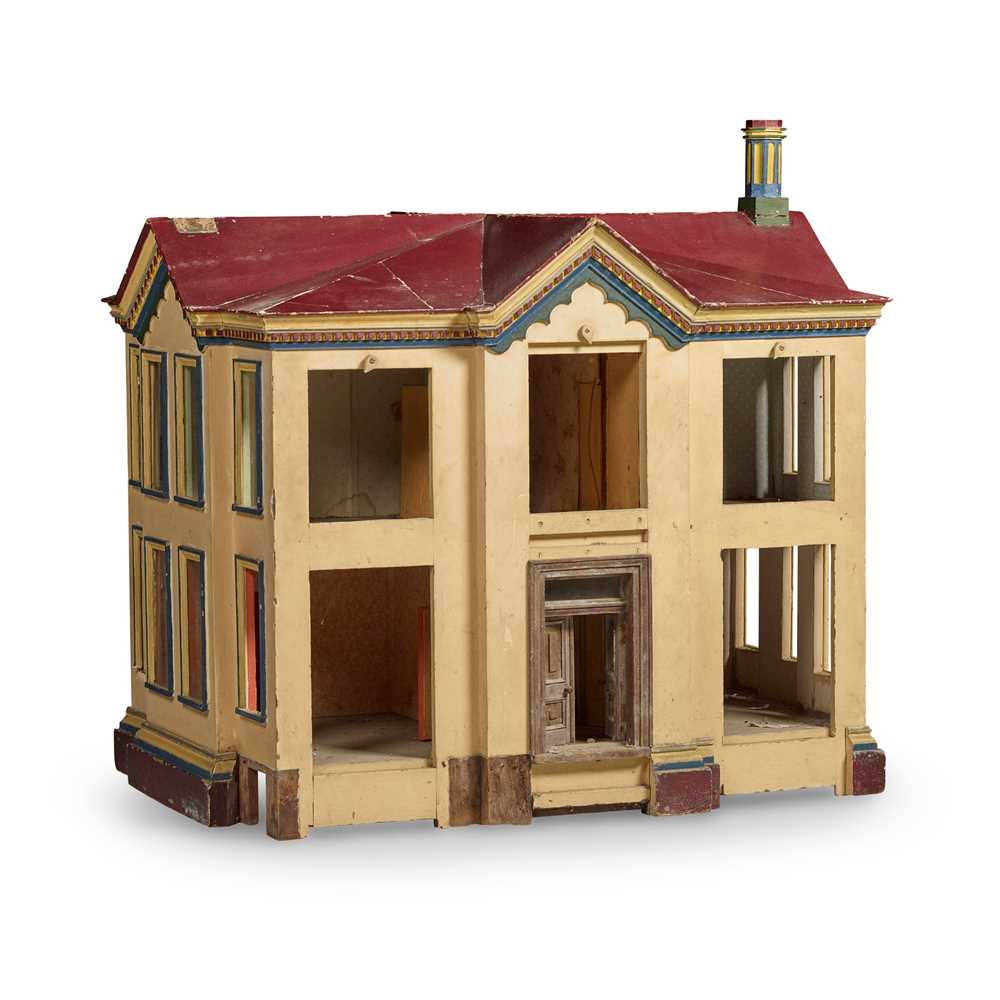 Appraisal: VICTORIAN PAINTED DOLL'S HOUSE TH CENTURY modelled as a two-storey