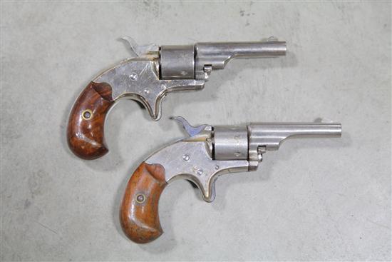 Appraisal: TWO OPEN TOP REVOLVERS Colt shot caliber - '' round