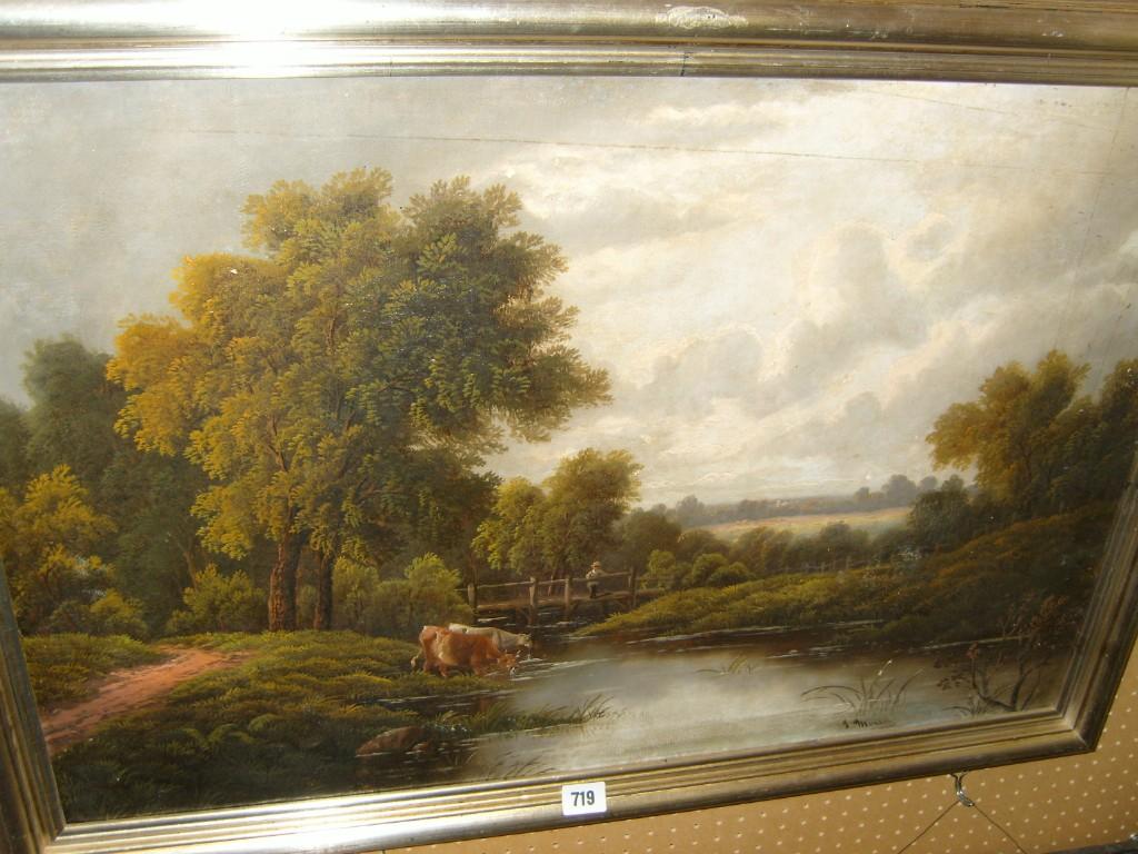 Appraisal: A late th century oil painting on canvas of a