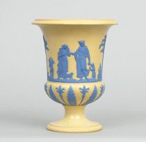 Appraisal: Wedgwood Caneware Vase ca Cane or bamboo colored baluster vase