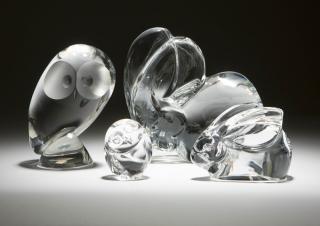 Appraisal: A group of Orrefors and Steuben art glass animals Second