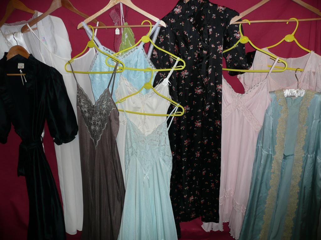 Appraisal: Ladies slips and dressing gowns - various styles some vintage