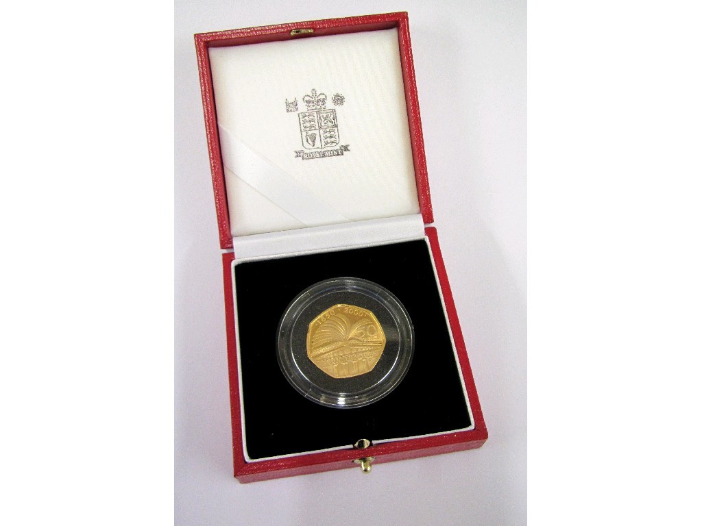 Appraisal: Public Libraries years anniversary gold pence cased ct gms