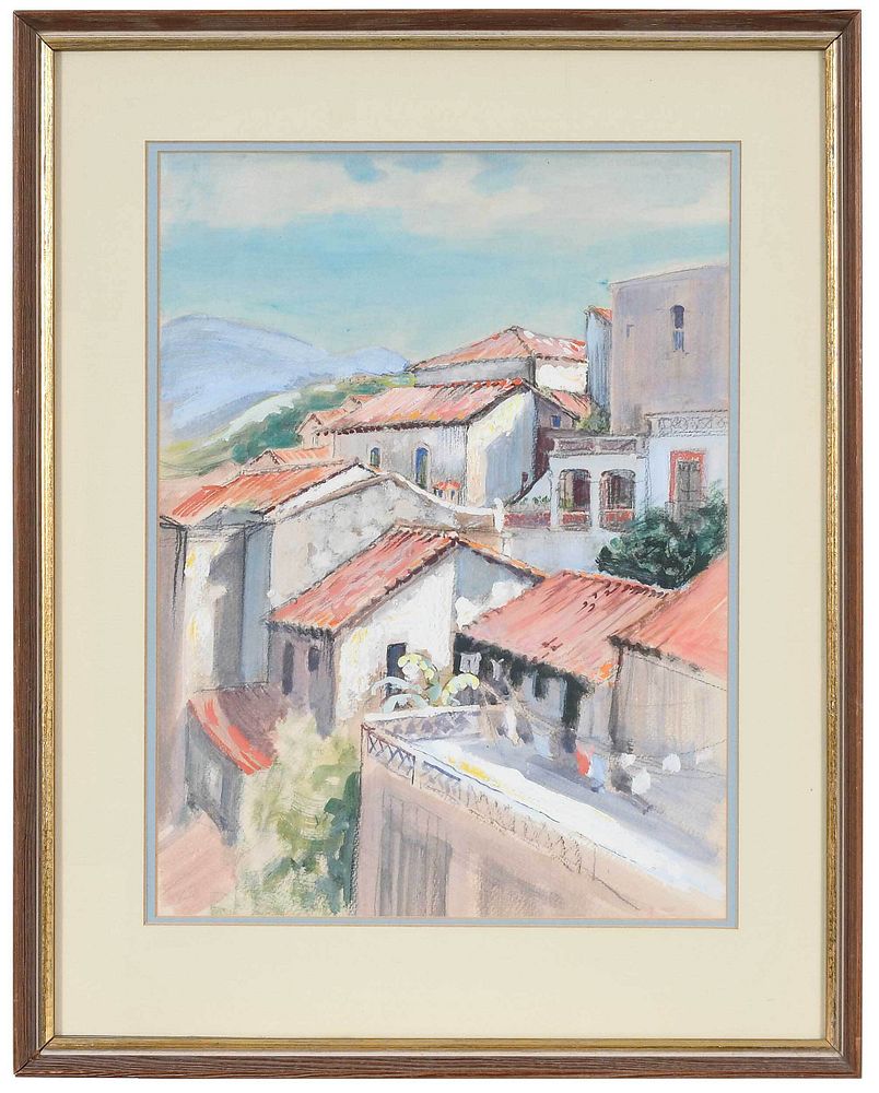 Appraisal: Elizabeth O'Neill Verner South Carolina - Rooftops Taxco Mexico unsigned