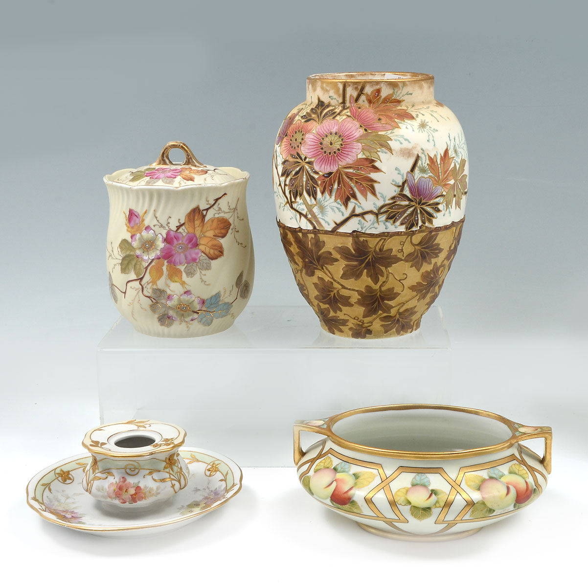 Appraisal: PIECE KPM AND GERMAN PORCELAIN Comprising - Large Franz Anton