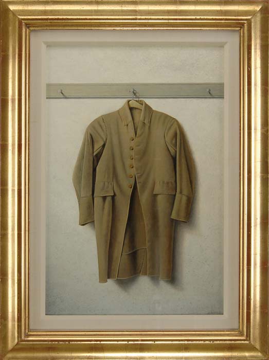 Appraisal: JAMES BONNER American ELDER S COAT Outstanding egg tempera on