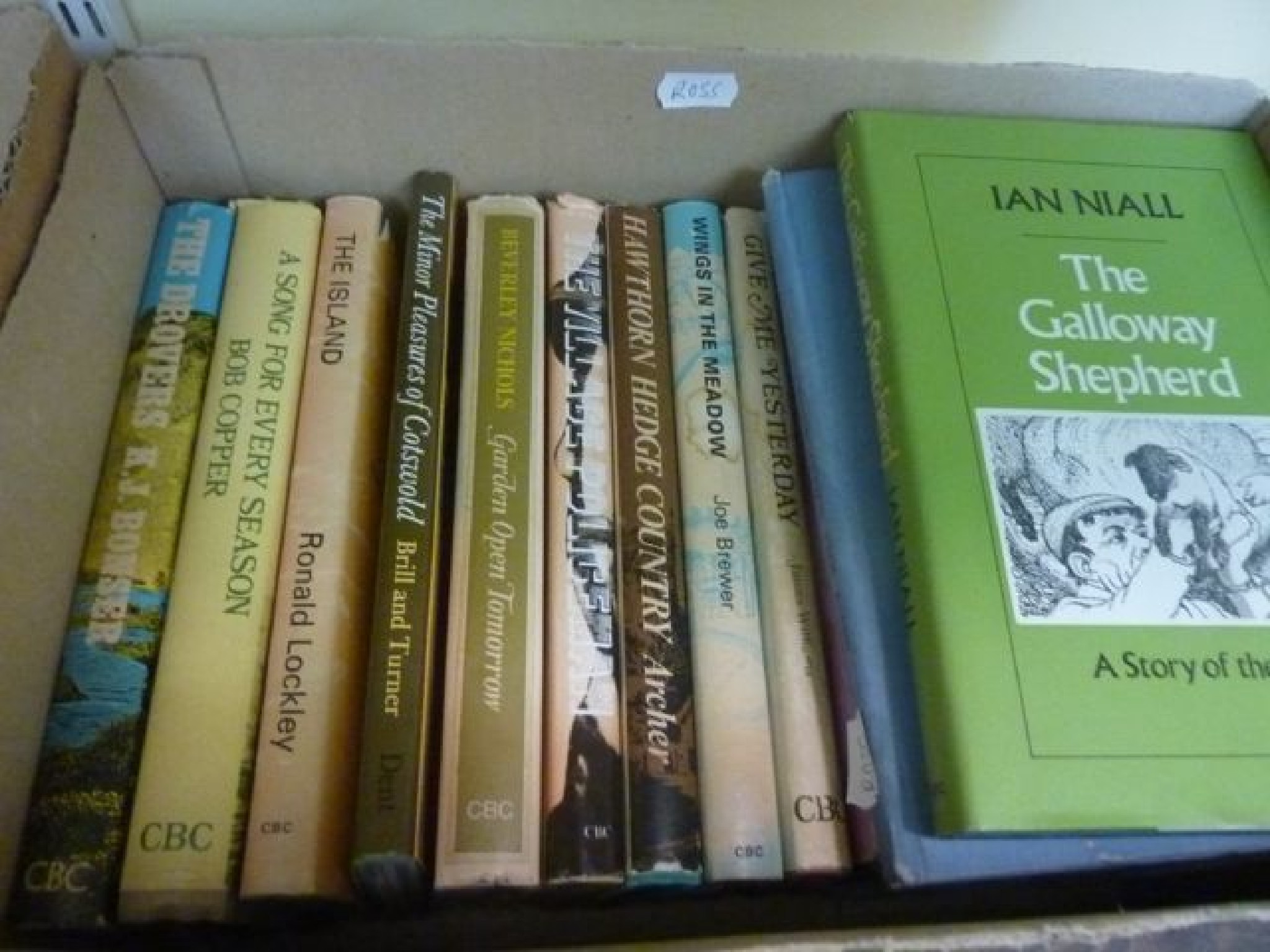 Appraisal: Two boxes of books about natural history and countryside subjects