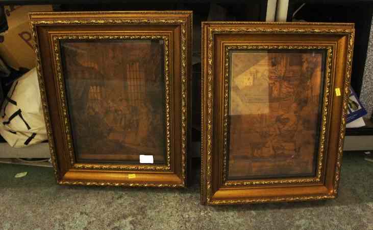 Appraisal: Two Engraved Copper Printing Plates the Distrest Poet in Later