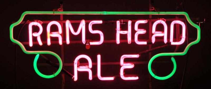 Appraisal: Rams Head Ale Border Neon Sign Description s to s