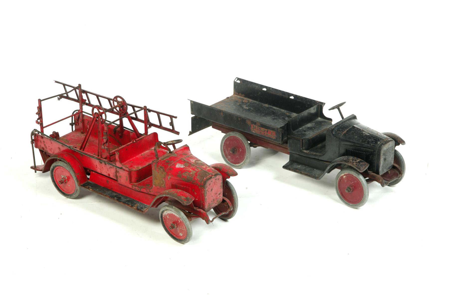 Appraisal: TWO DIE CAST STEEL TOYS American st half- th century