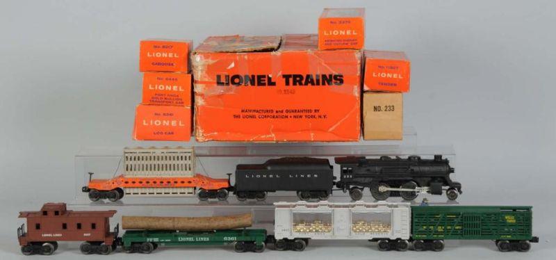 Appraisal: Lionel No X O-Gauge Train Set in OB Description Post-war