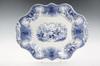 Appraisal: RARE HISTORICAL STAFFORDSHIRE PLATTER - Large Platter with shaped edge