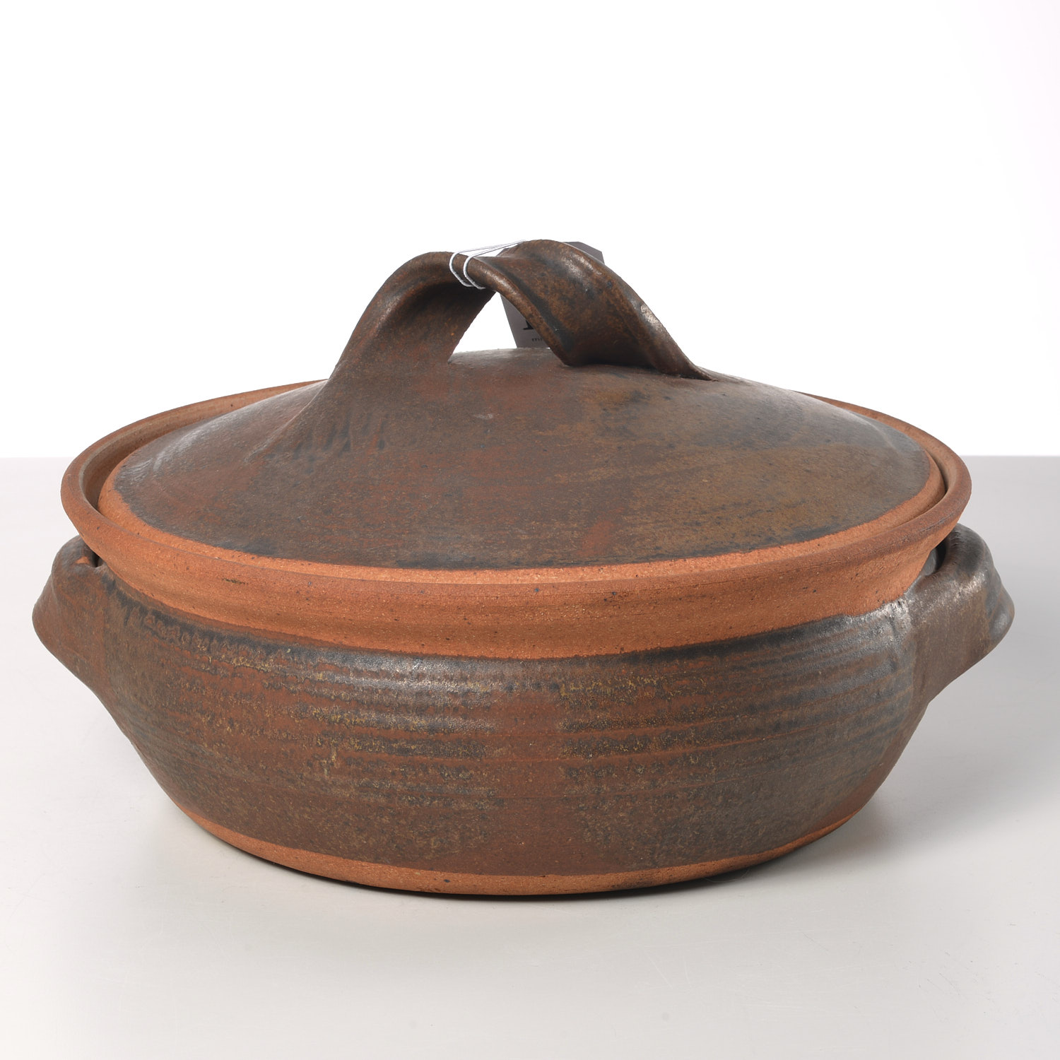 Appraisal: KAREN KARNES GLAZED STONEWARE COVERED CASSEROLE Karen Karnes American -