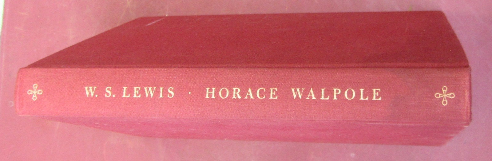 Appraisal: LEWIS W S Horace Walpole illus gilt cloth The A