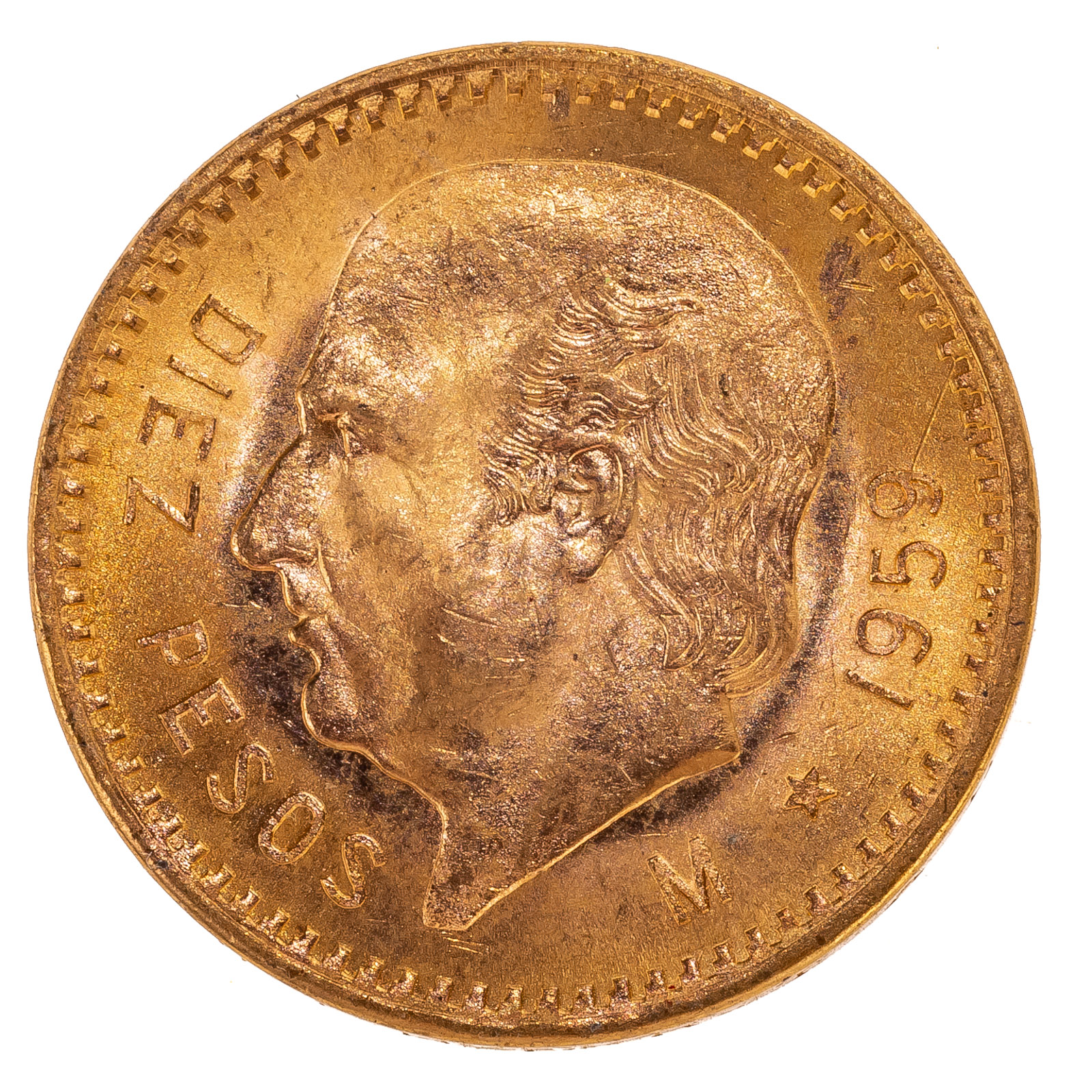 Appraisal: MEXICAN GOLD PESOS AU UNC Nice luster with hints of