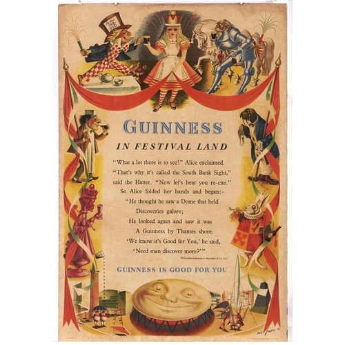 Appraisal: Poster Eric George Fraser - - Guinness in Festival Land