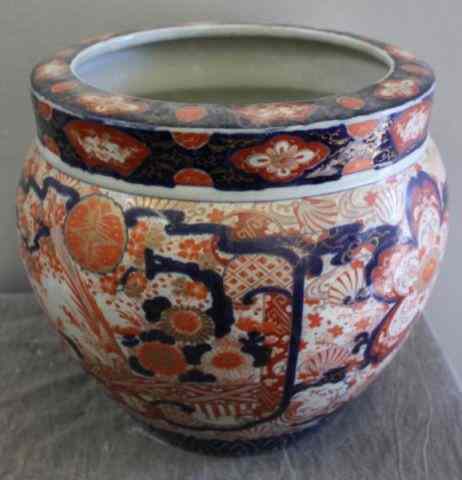 Appraisal: Japanese Imari Fish Bowl From a Nyack NY estate Dimensions