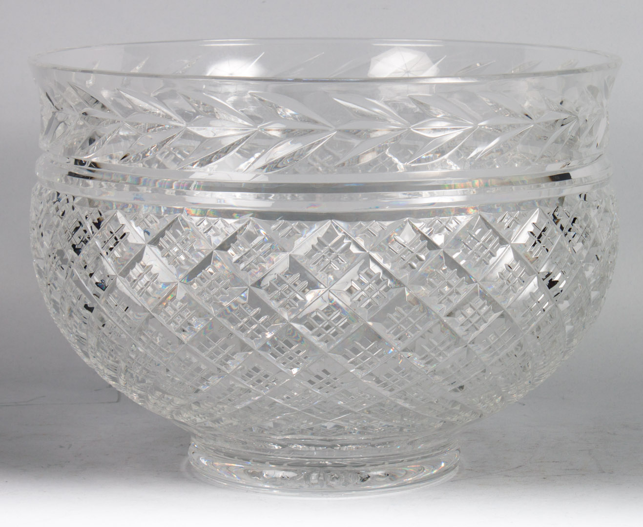 Appraisal: Waterford crystal punch bowl inscribed Martin Bamon Waterford in H