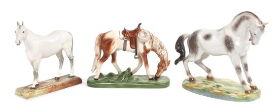 Appraisal: Sale Lot A Collection of Three Porcelain Figures each depicting