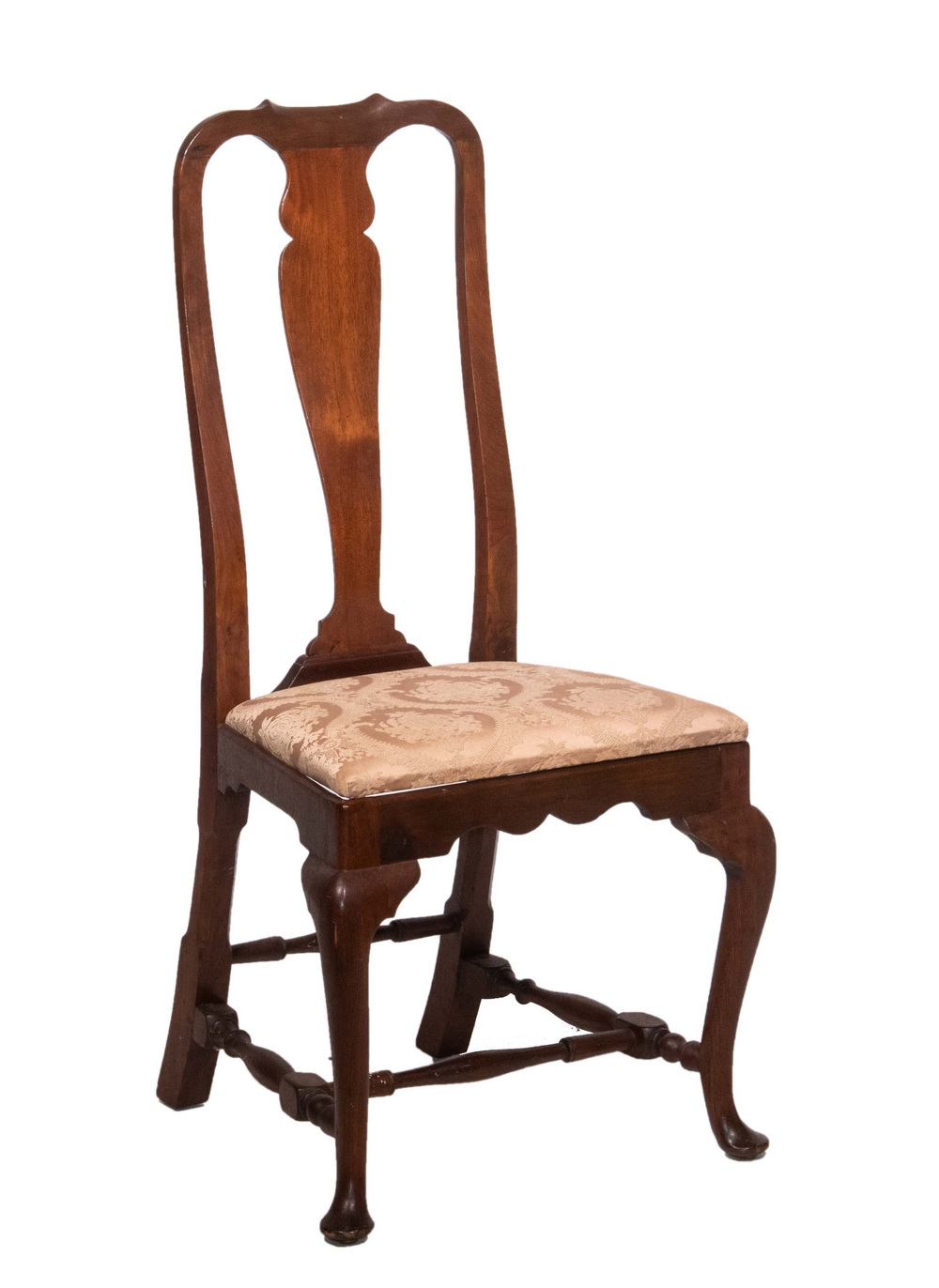 Appraisal: QUEEN ANNE SIDE CHAIR th c Mahogany Spoon Back Chair