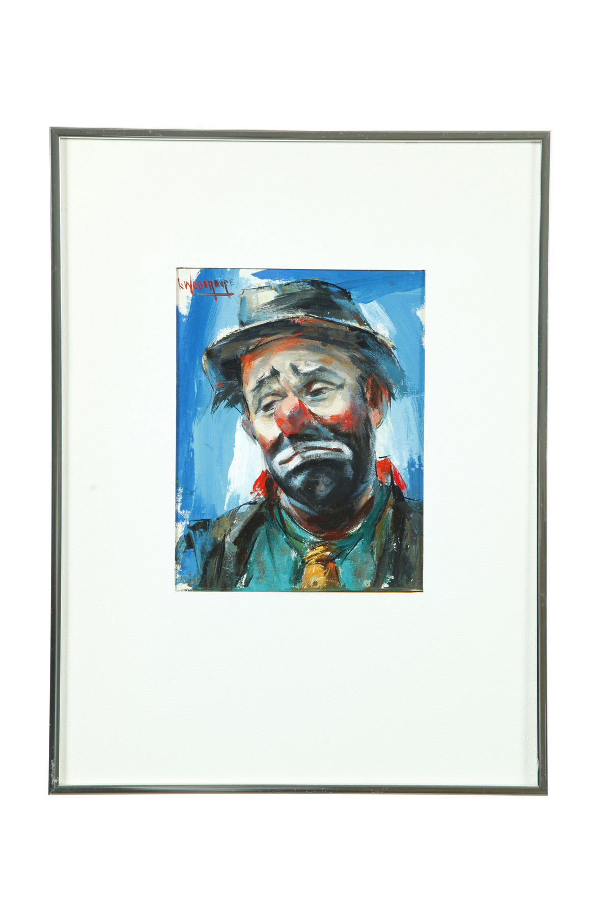 Appraisal: PORTRAIT OF A CLOWN BY LOUISE M WOODROOFE AMERICAN -