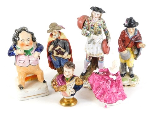 Appraisal: A thC Staffordshire figure modelled as the Snuff Taker German