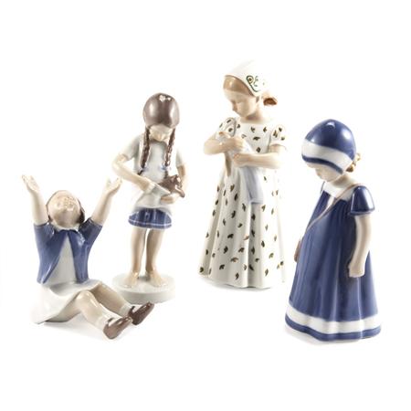 Appraisal: Group of Four Bing Grondahl Porcelain Figures of Children Estimate