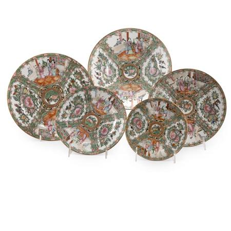 Appraisal: Canton Rose Medallion Porcelain Dinner Service Estimate -