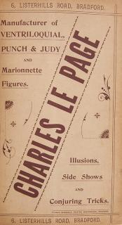 Appraisal: Charles Le Page Illustrated Catalogue of Conjuring Tricks Bradford England