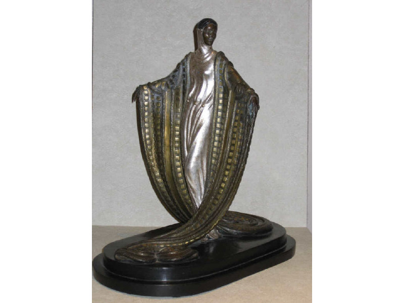 Appraisal: ERTE ROMAIN DE TIRTOFF RUSSIAN - LA MYSTERIEUSE patinated bronze