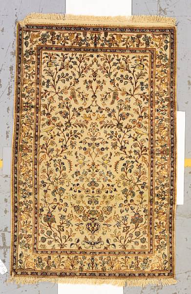 Appraisal: A Souf Kashan rug Central Persia circa size approximately ft