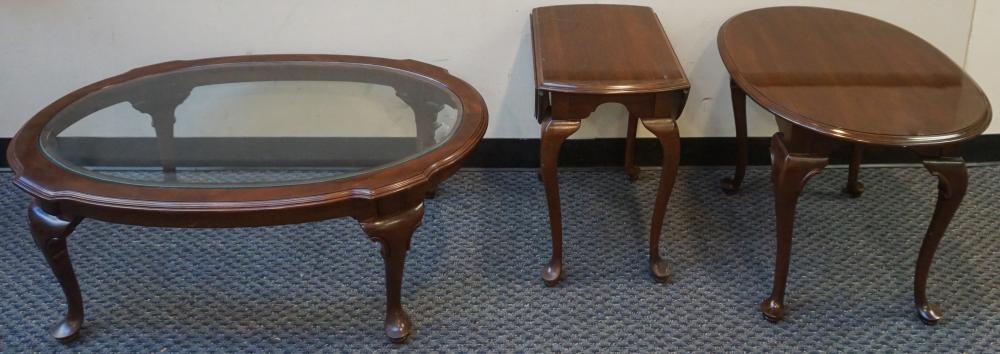 Appraisal: Two Ethan Allen Queen Anne Style Stained Cherry Side Tables