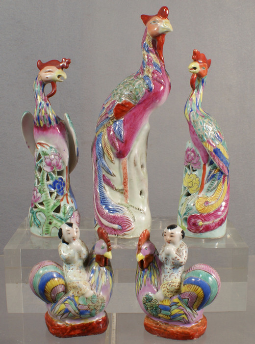 Appraisal: Chinese export porcelain lot of pieces Famille Rose to include