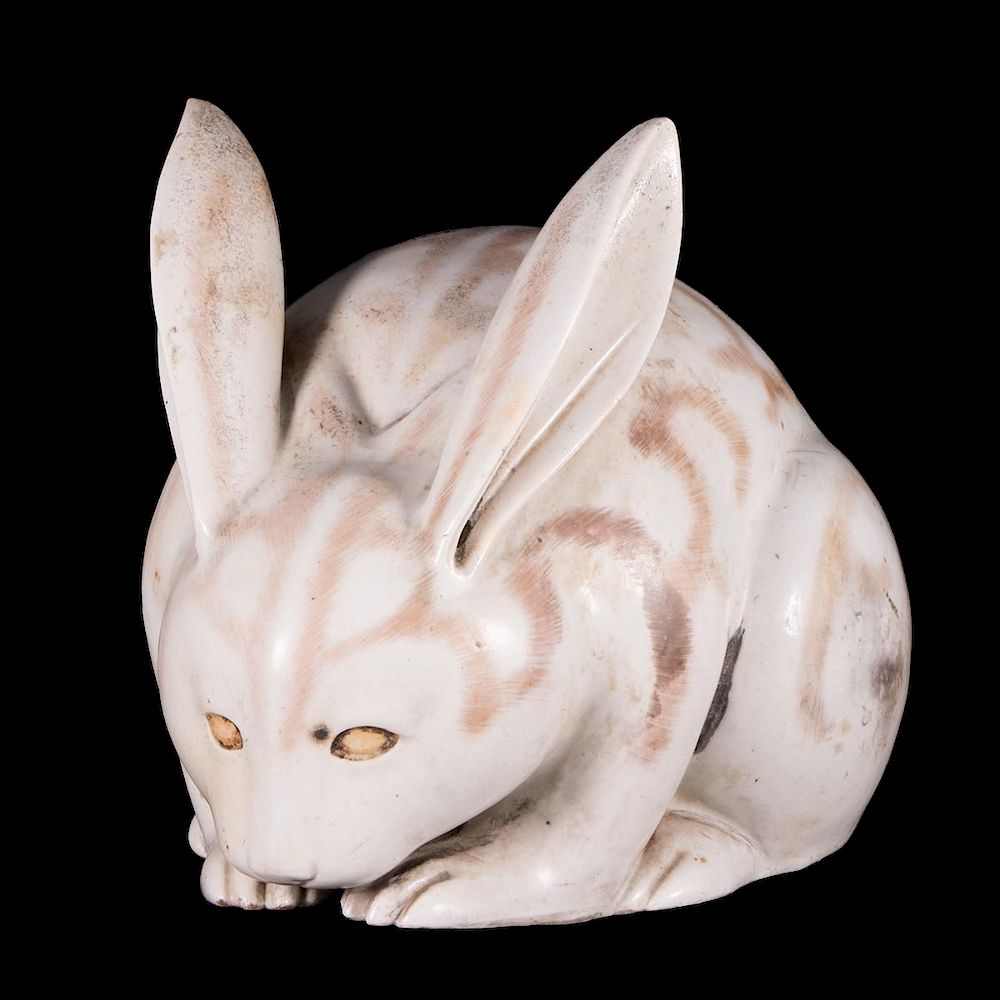 Appraisal: th century Japanese Porcelain rabbit Late th early th century