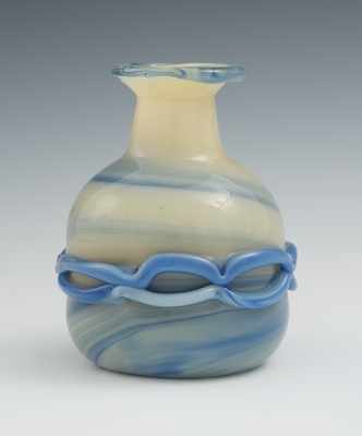 Appraisal: Dominick Labino American - In swirls of blue and opaque