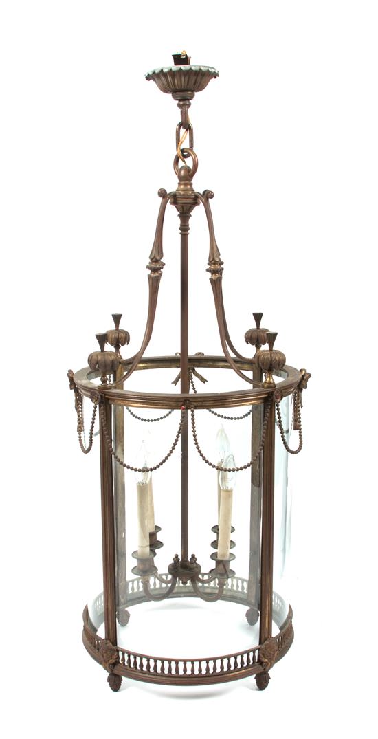 Appraisal: Sale Lot A Louis XVI Gilt Bronze Hanging Lantern the