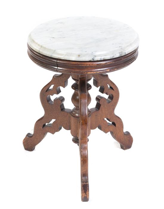 Appraisal: Sale Lot A Victorian Walnut Occasional Table th century having