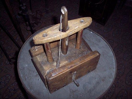 Appraisal: A th Century mouse trap the pine frame to an