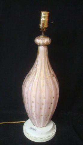 Appraisal: MURANO Glass Lamp From a Croton-on-Hudson home