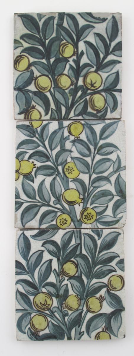 Appraisal: A William De Morgan three tile panel