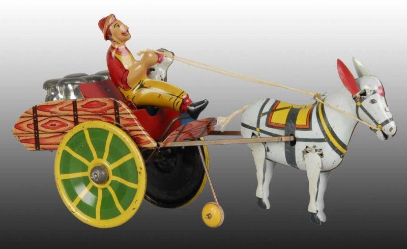 Appraisal: Marx Tin Wind-Up Hee-Haw Balky Mule Toy Description Includes original